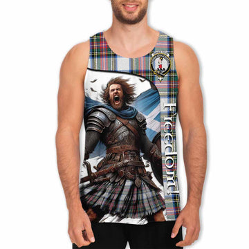 Dennistoun Crest Tartan Men's Tank Top Inspired by the Freedom of Scottish Warrior Men - Tartan Vibes Clothing