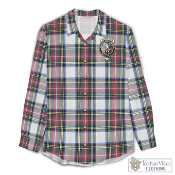 Dennistoun Tartan Women's Casual Shirt with Family Crest