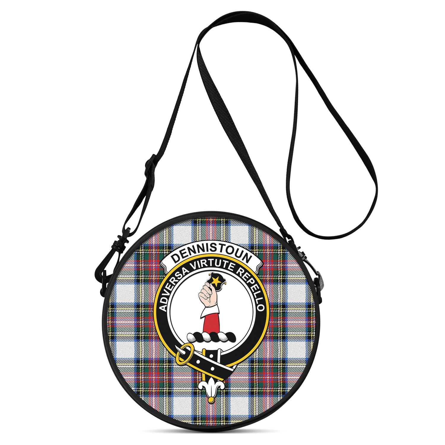 dennistoun-tartan-round-satchel-bags-with-family-crest