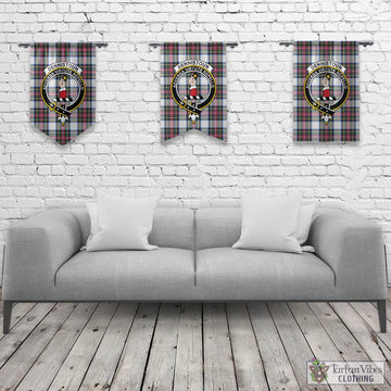 Dennistoun Tartan Gonfalon, Tartan Banner with Family Crest