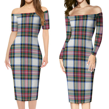 Dennistoun Tartan Off Shoulder Lady Dress