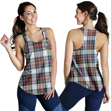 Dennistoun Tartan Women Racerback Tanks with Family Crest