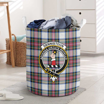 Dennistoun Tartan Laundry Basket with Family Crest