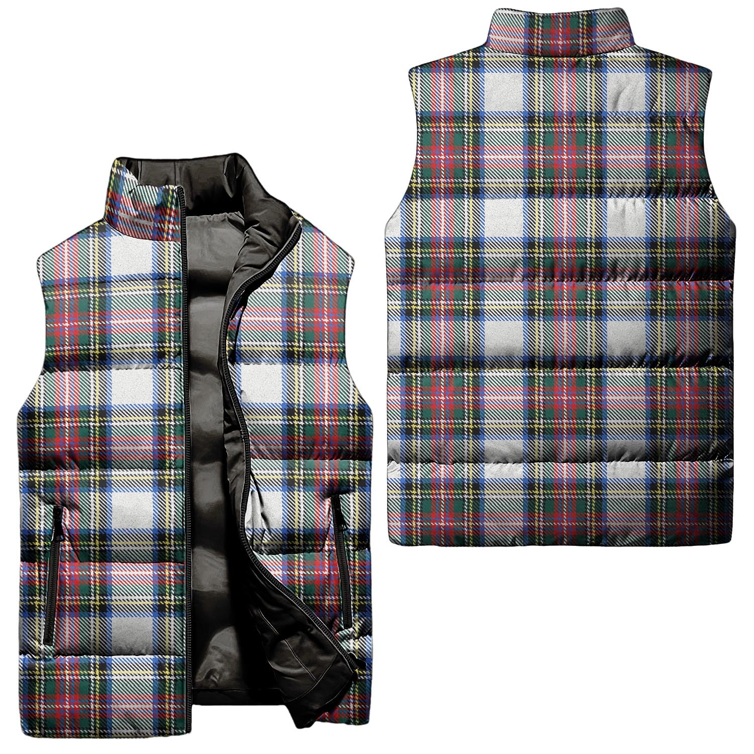 Dennistoun Tartan Sleeveless Puffer Jacket Unisex - Tartanvibesclothing