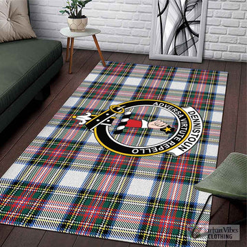 Dennistoun Tartan Area Rug with Family Crest