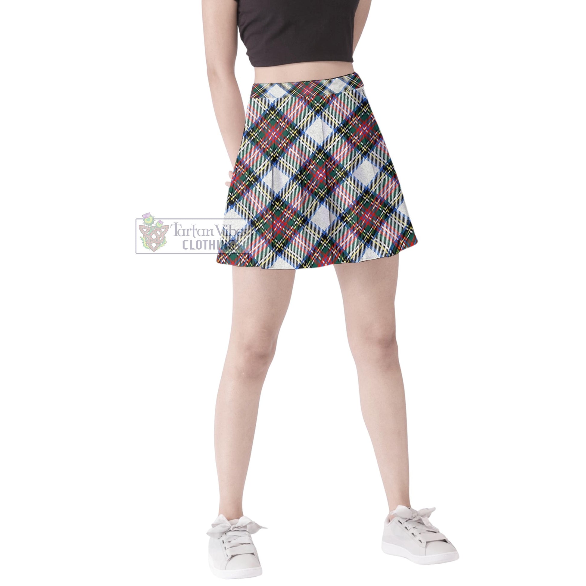 Tartan Vibes Clothing Dennistoun Tartan Women's Plated Mini Skirt