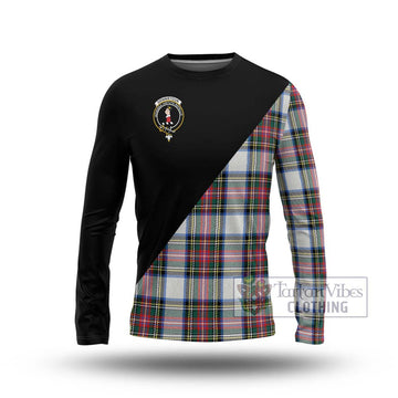 Dennistoun Tartan Long Sleeve T-Shirt with Family Crest and Military Logo Style