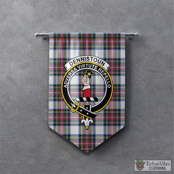 Dennistoun Tartan Gonfalon, Tartan Banner with Family Crest