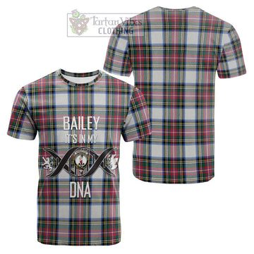 Dennistoun Tartan Cotton T-shirt with Family Crest DNA In Me Style