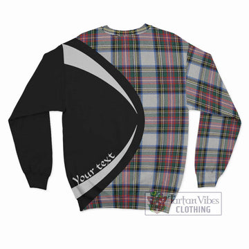 Dennistoun Tartan Sweatshirt with Family Crest Circle Style