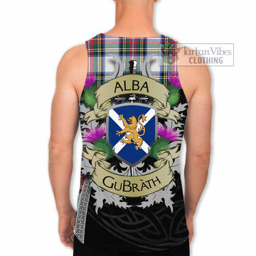 Dennistoun Tartan Family Crest Men's Tank Top Lion Rampant Royal Thistle Shield Celtic Inspired - Tartan Vibes Clothing