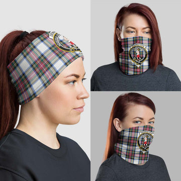 Dennistoun Tartan Neck Gaiters, Tartan Bandanas, Tartan Head Band with Family Crest