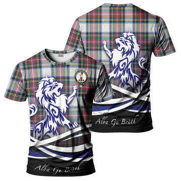 Dennistoun Tartan T-Shirt with Alba Gu Brath Regal Lion Emblem