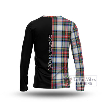 Dennistoun Tartan Long Sleeve T-Shirt with Family Crest and Half Of Me Style