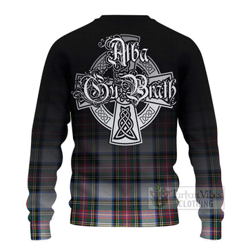 Dennistoun Tartan Ugly Sweater Featuring Alba Gu Brath Family Crest Celtic Inspired