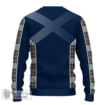 Dennistoun Tartan Ugly Sweater with Family Crest and Lion Rampant Vibes Sport Style