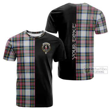 Dennistoun Tartan Cotton T-shirt with Family Crest and Half Of Me Style