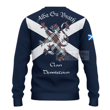 Dennistoun Tartan Lion Rampant Ugly Sweater Proudly Display Your Heritage with Alba Gu Brath and Clan Name