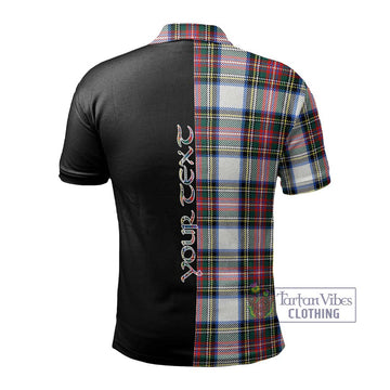 Dennistoun Tartan Polo Shirt with Family Crest and Half Of Me Style