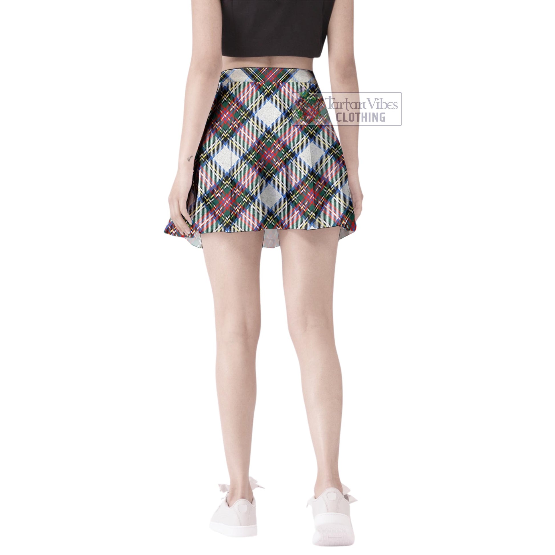 Tartan Vibes Clothing Dennistoun Tartan Women's Plated Mini Skirt