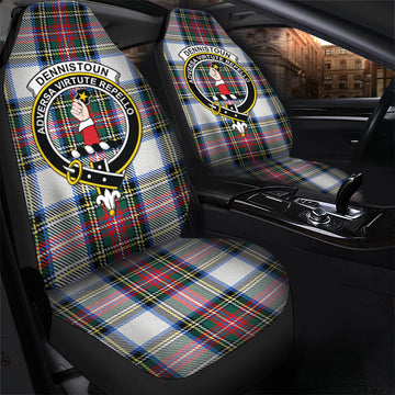 Dennistoun Tartan Car Seat Cover with Family Crest