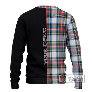 Dennistoun Tartan Ugly Sweater with Family Crest and Half Of Me Style