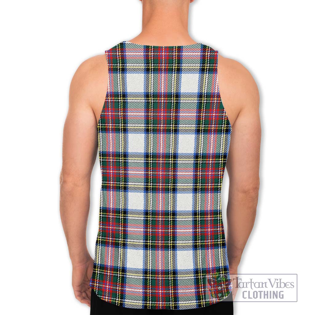 Tartan Vibes Clothing Dennistoun Tartan Men's Tank Top with Family Crest DNA In Me Style