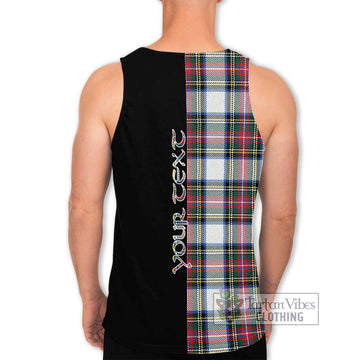 Dennistoun Tartan Men's Tank Top with Family Crest and Half Of Me Style