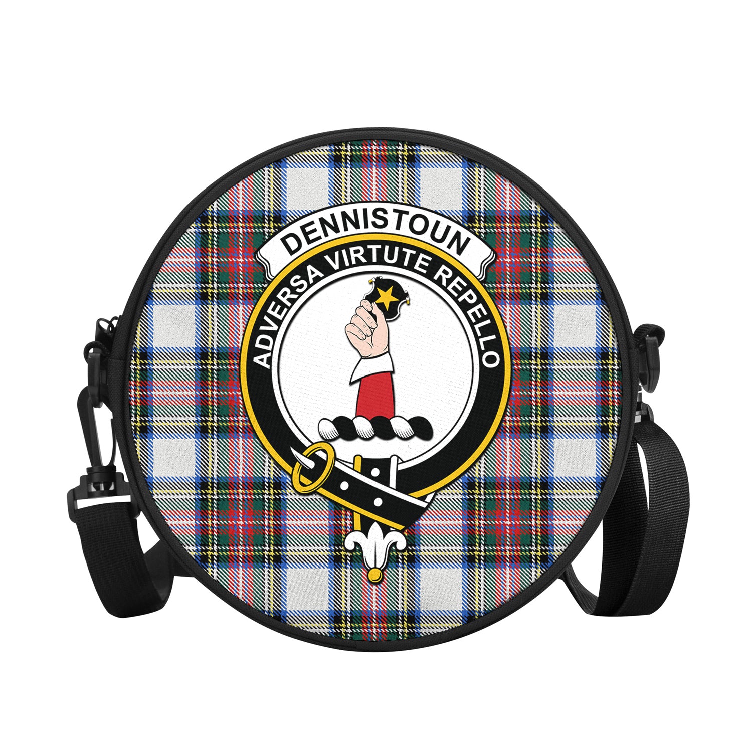 dennistoun-tartan-round-satchel-bags-with-family-crest