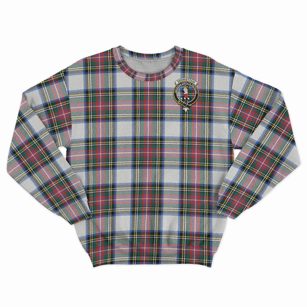 Dennistoun Tartan Sweatshirt with Family Crest - Tartan Vibes Clothing