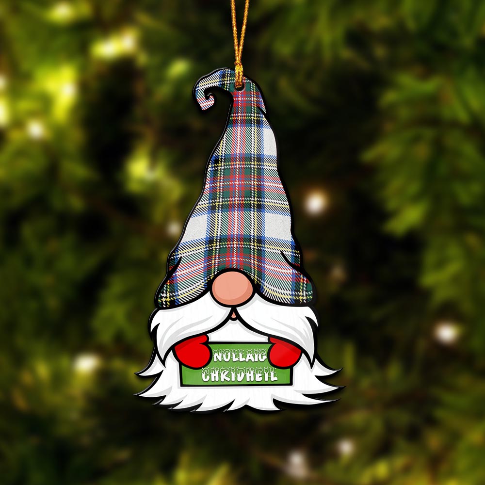 Dennistoun Gnome Christmas Ornament with His Tartan Christmas Hat - Tartan Vibes Clothing