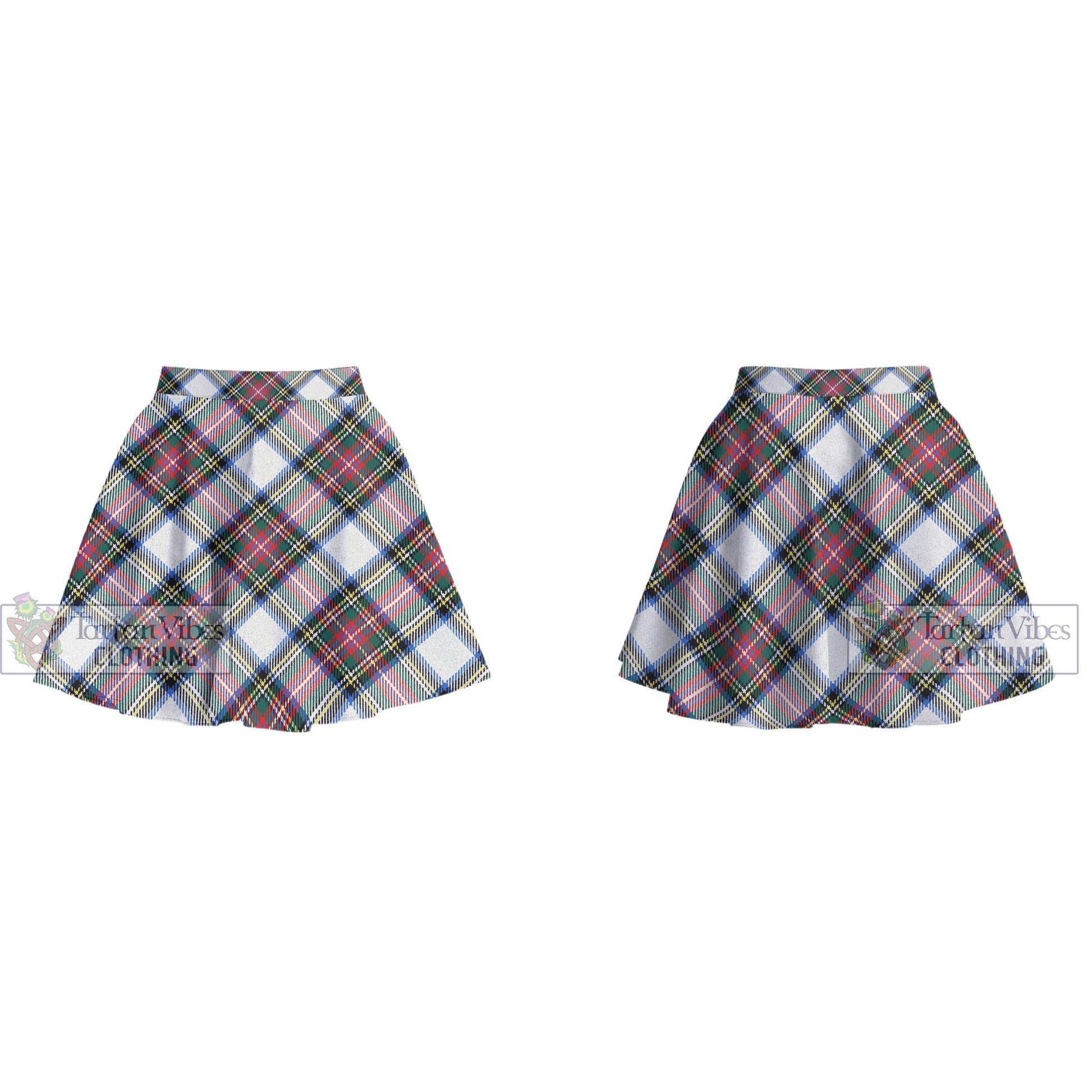 Tartan Vibes Clothing Dennistoun Tartan Women's Plated Mini Skirt