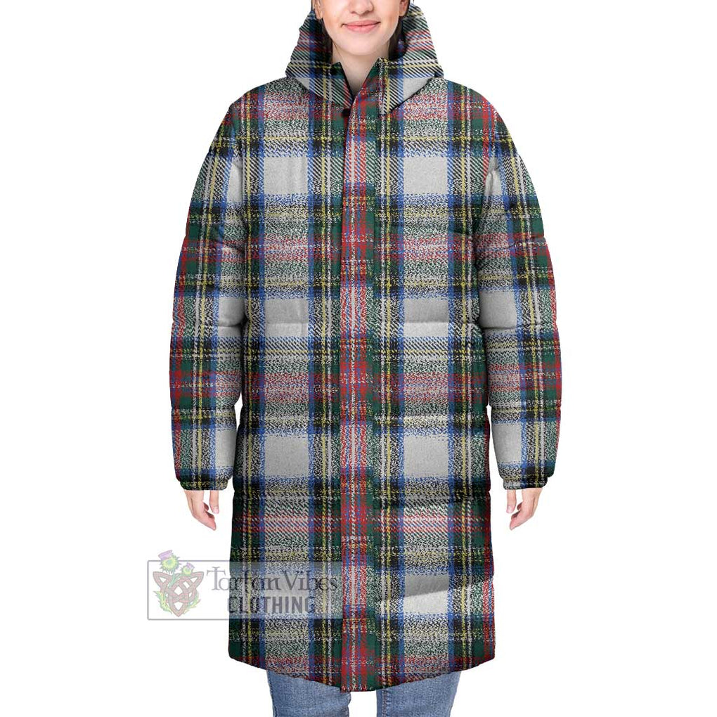 Tartan Vibes Clothing Dennistoun Tartan Long Down Jacket