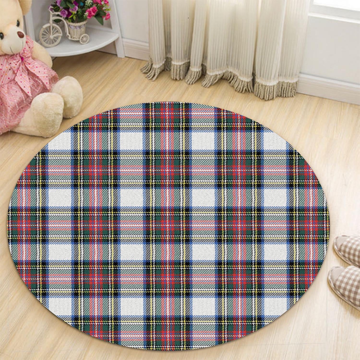 Dennistoun Tartan Round Rug - Tartanvibesclothing