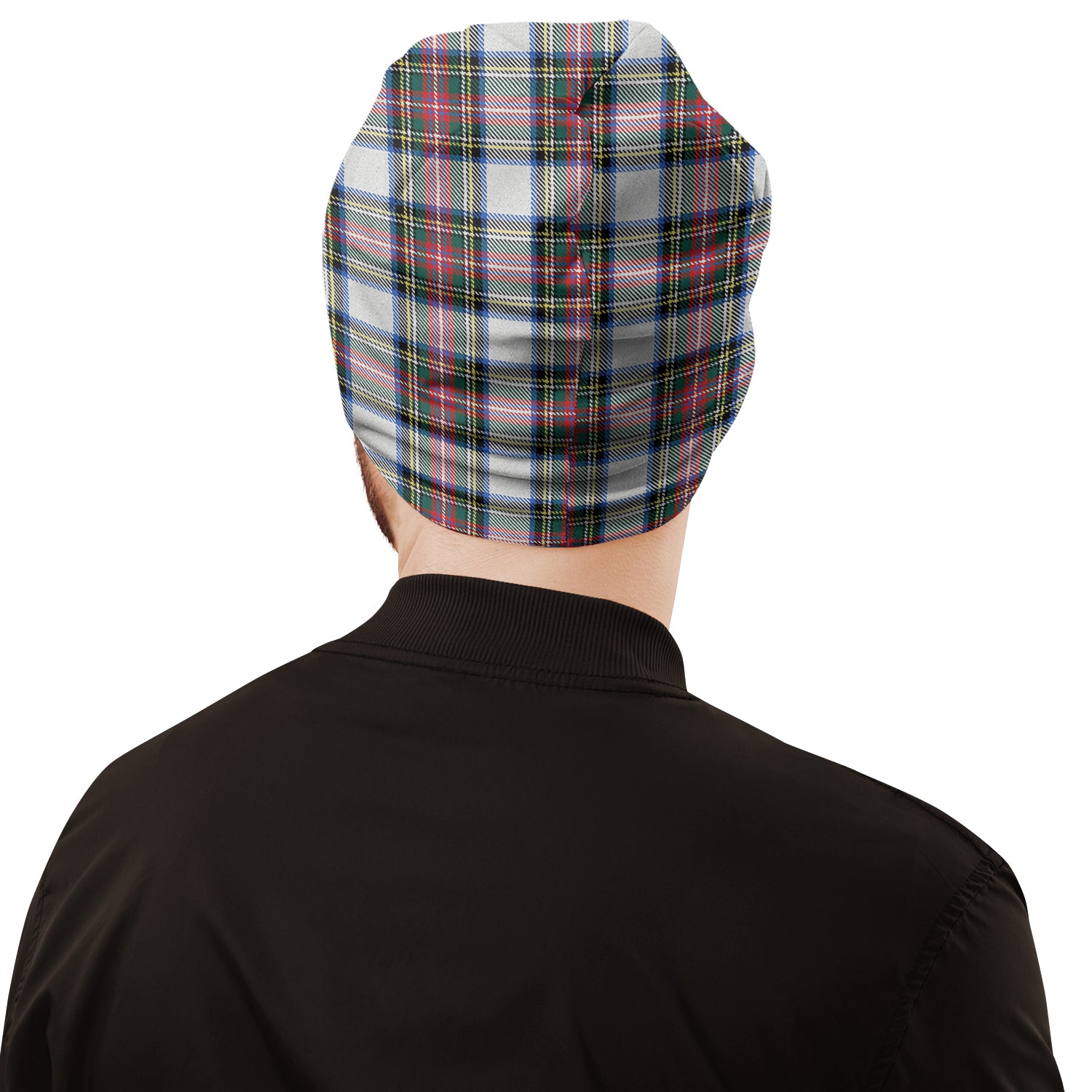 Dennistoun Tartan Beanies Hat with Family Crest - Tartan Vibes Clothing