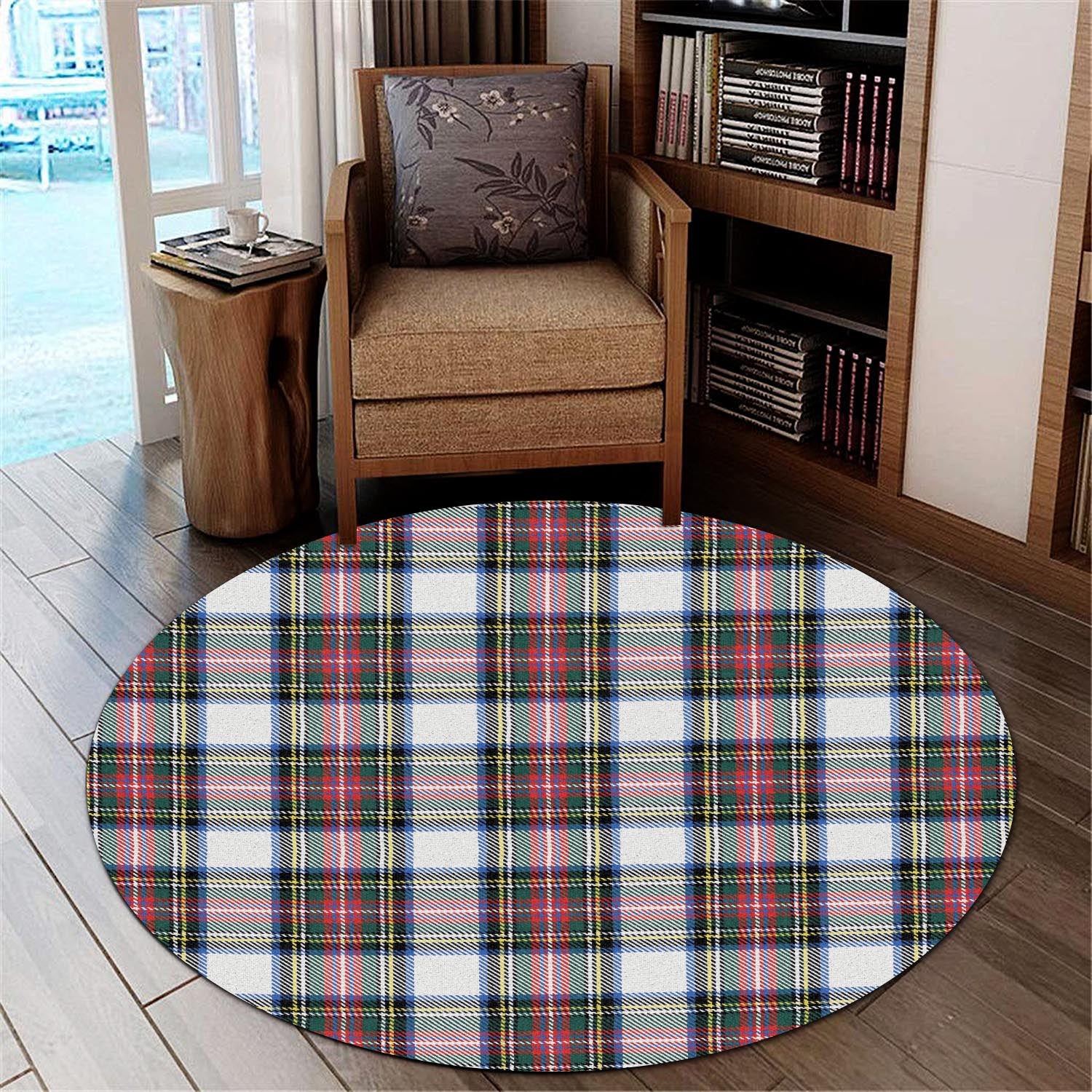 Dennistoun Tartan Round Rug - Tartanvibesclothing