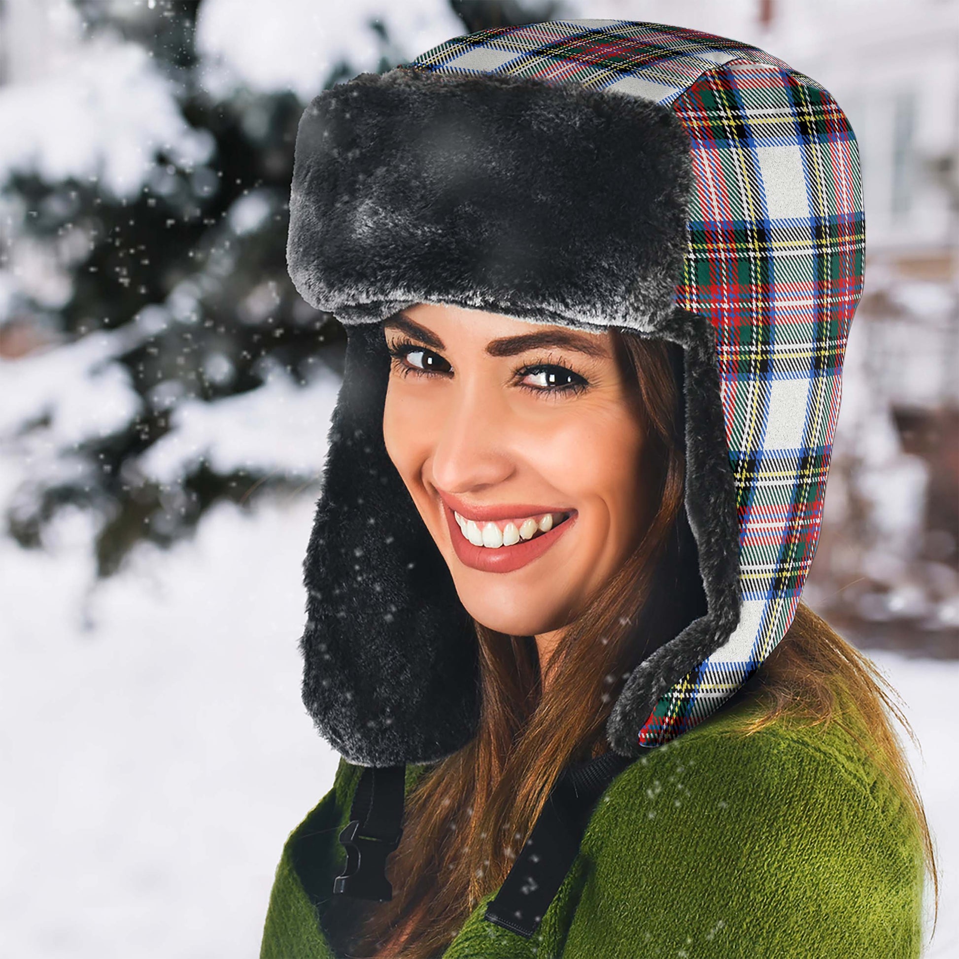 Dennistoun Tartan Winter Trapper Hat - Tartanvibesclothing