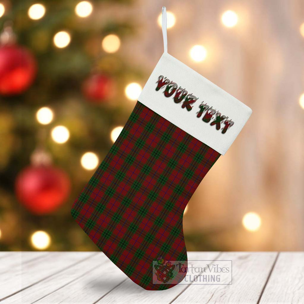 Tartan Vibes Clothing Denny Tartan Christmas Stocking with Personalized Text