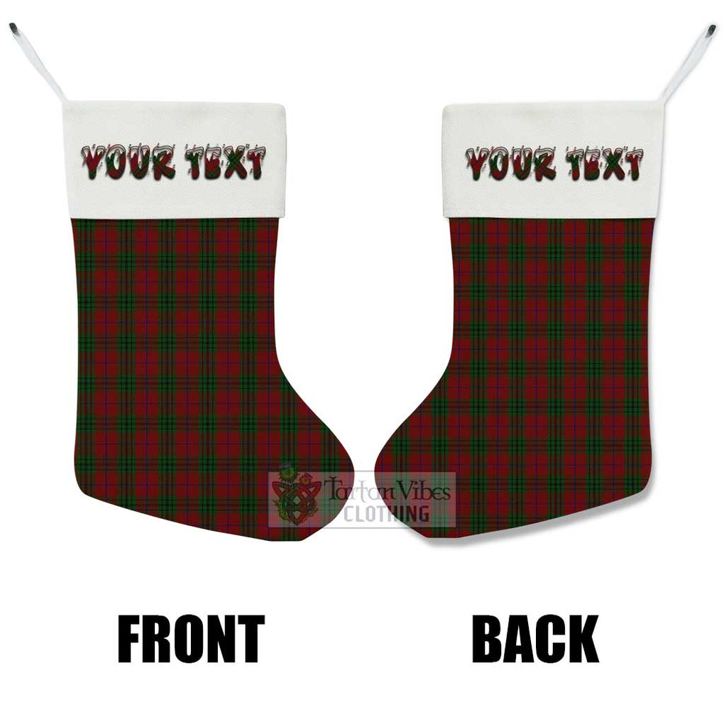 Tartan Vibes Clothing Denny Tartan Christmas Stocking with Personalized Text