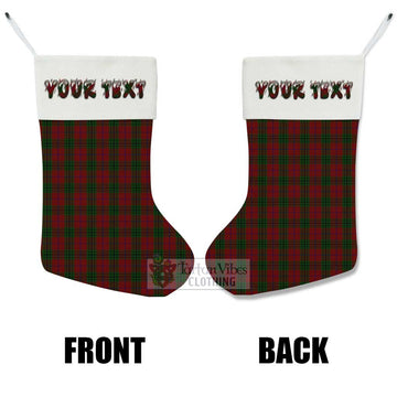 Denny Tartan Christmas Stocking with Personalized Text