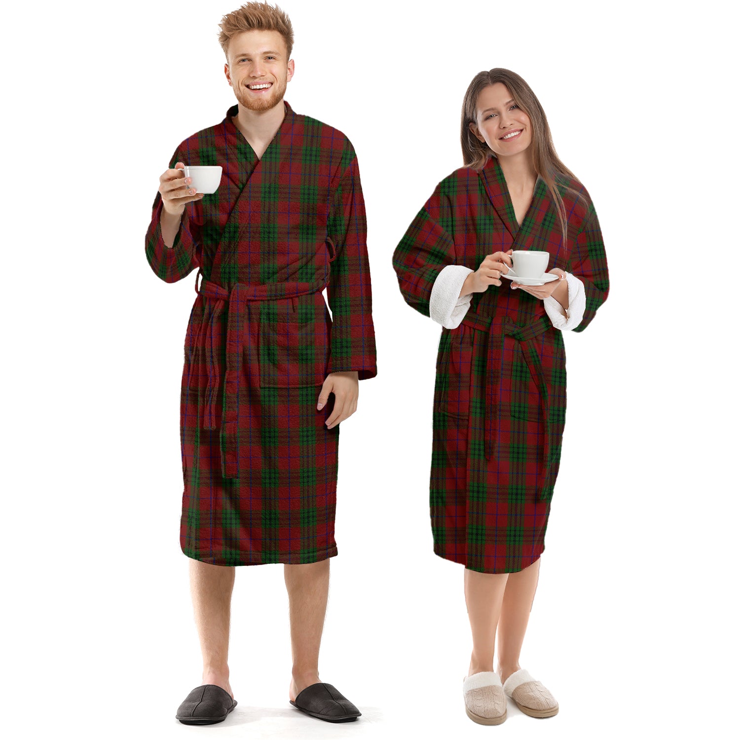 Denny Tartan Bathrobe Unisex S - Tartan Vibes Clothing