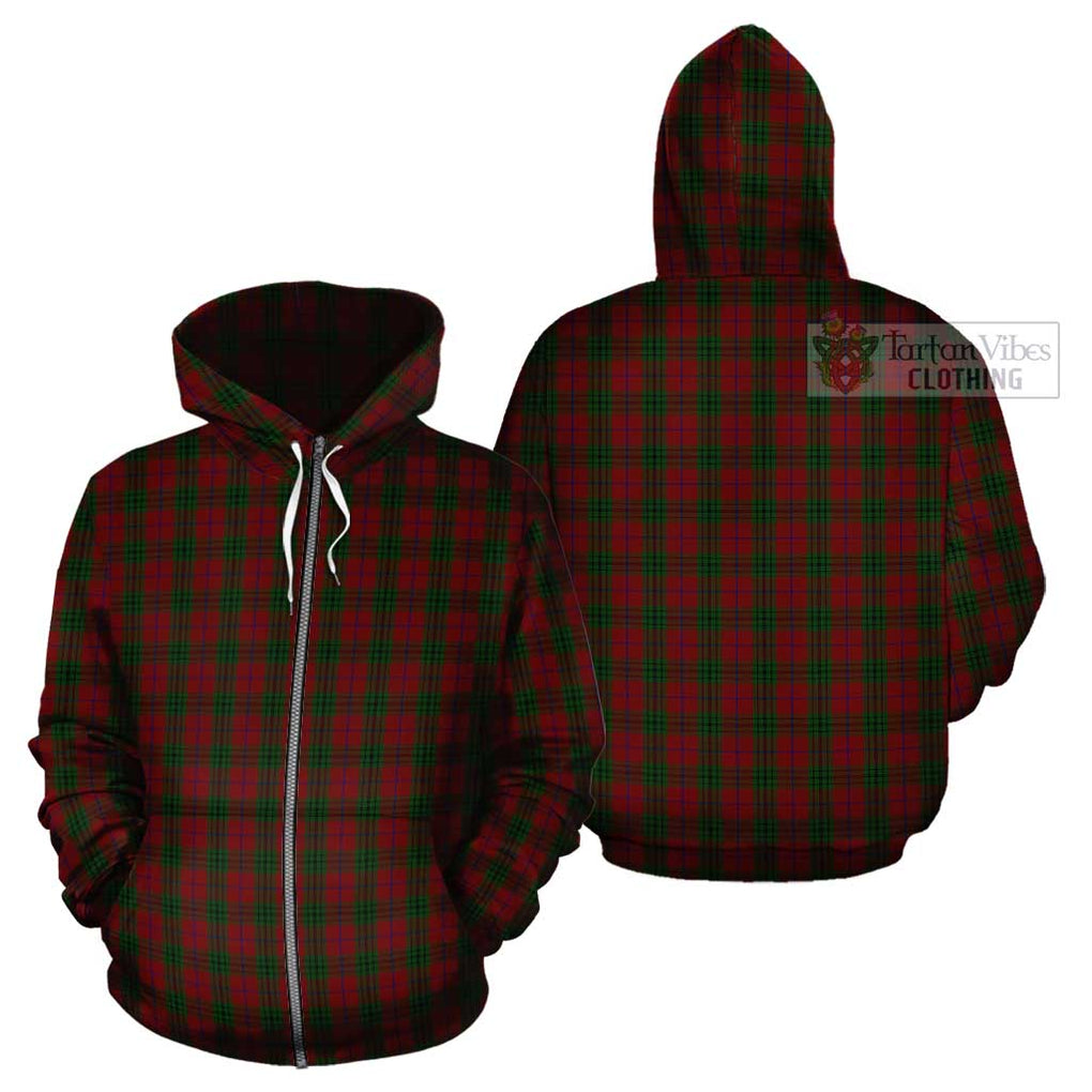 Denny Tartan Cotton Hoodie Zip Hoodie - Tartan Vibes Clothing