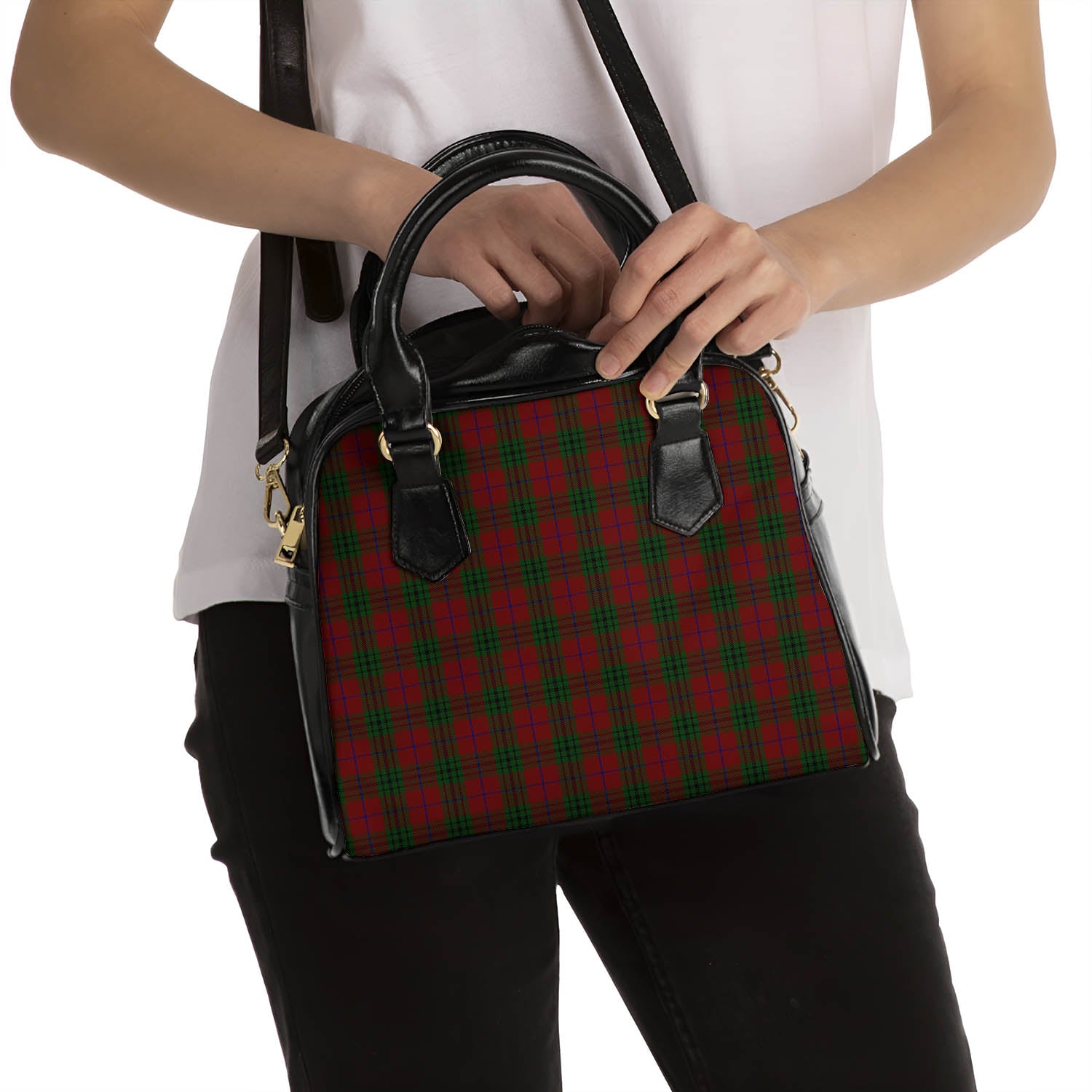 Denny Hunting Tartan Shoulder Handbags - Tartanvibesclothing