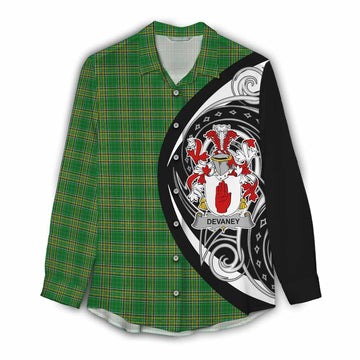Devaney Irish Clan Women's Casual Shirt Celtic Circle Style Female - Tartan Vibes Clothing