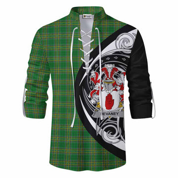 Devaney Irish Clan Ghillie Kilt Shirt Celtic Circle Style Men - Tartan Vibes Clothing