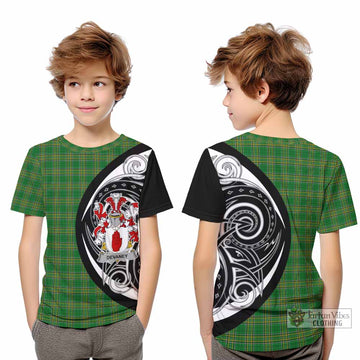 Devaney Irish Clan Kid T-Shirt Celtic Circle Style - Tartan Vibes Clothing