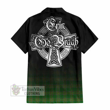 Devaney Irish Clan Hawaiian Shirt with Coat of Arms Erin Go Bragh Celtic Inspired - Tartan Vibes Clothing