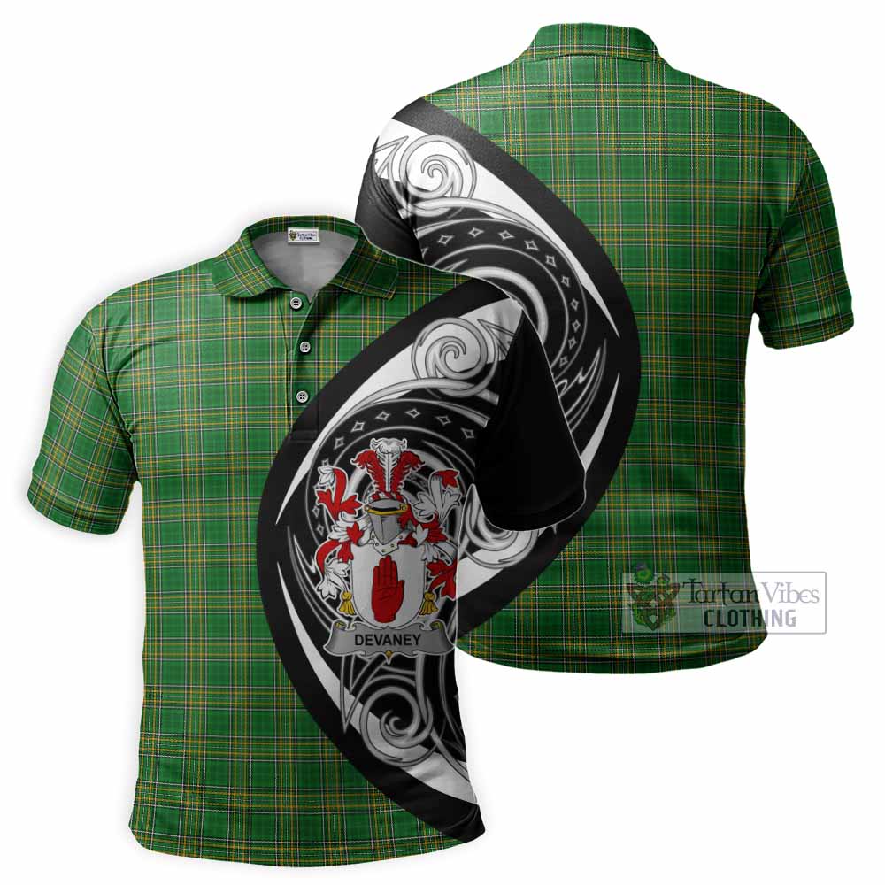 Devaney Irish Clan Polo Shirt Celtic Circle Style - Tartan Vibes Clothing