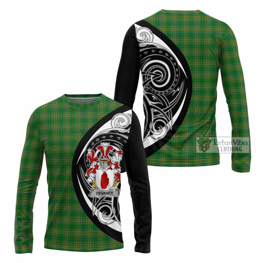 Devaney Irish Clan Long Sleeve T-Shirt Celtic Circle Style - Tartan Vibes Clothing