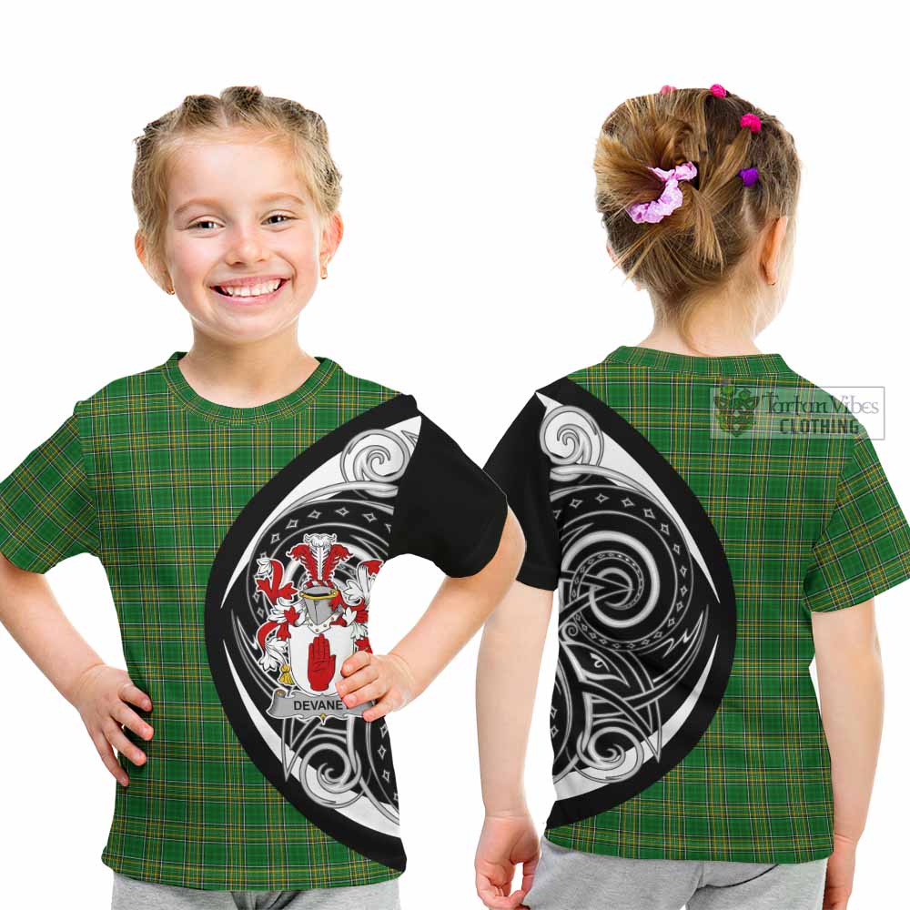 Devaney Irish Clan Kid T-Shirt Celtic Circle Style - Tartan Vibes Clothing
